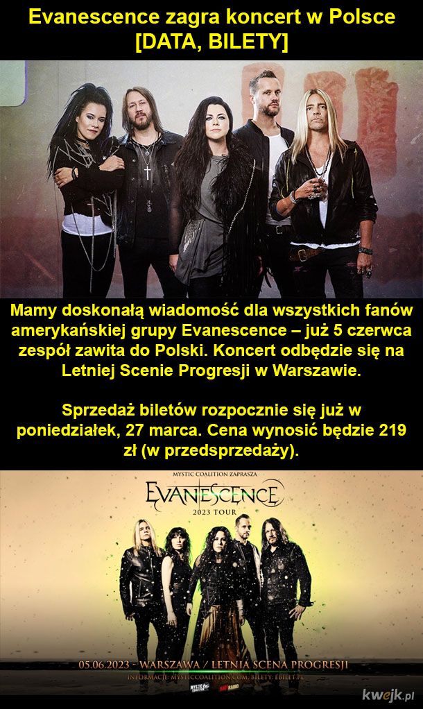 Evanescence w Polsce