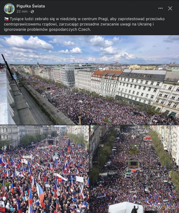 Protesty w Czechach