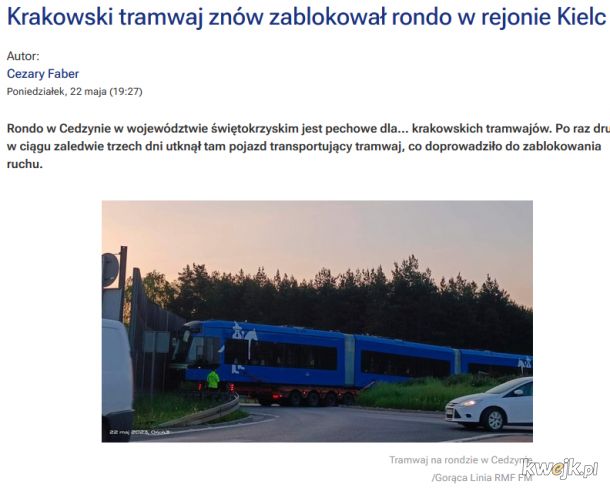 Krakowskie tramwaje maja zasieg...