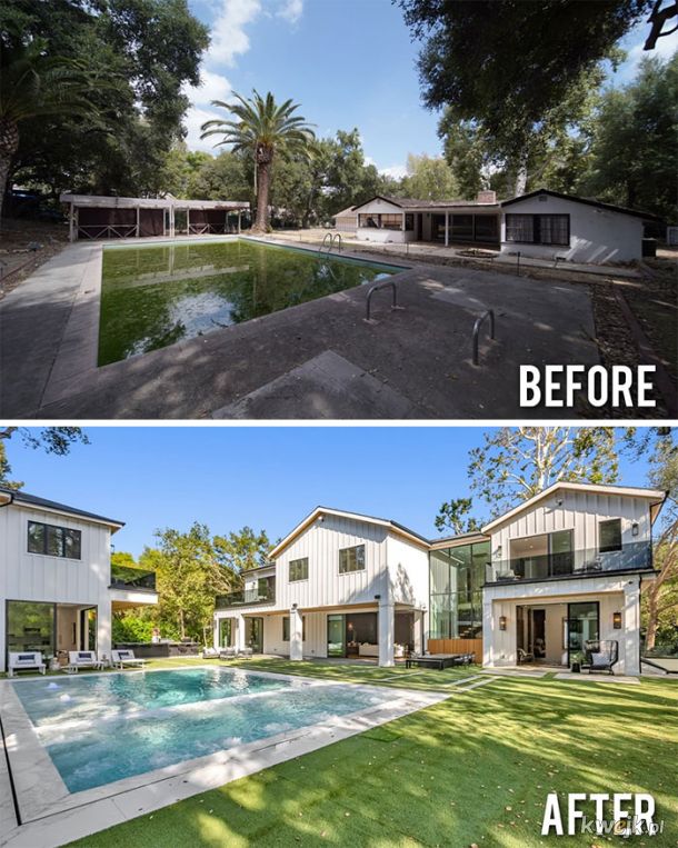 Zdjęcia domów przed i po remoncie, zrobionym na własną rękę