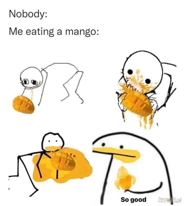 Ja jedzący mango