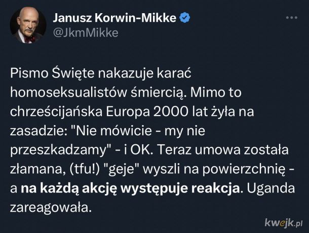 Panie Januszu, wybory dopiero na jesieni Xd