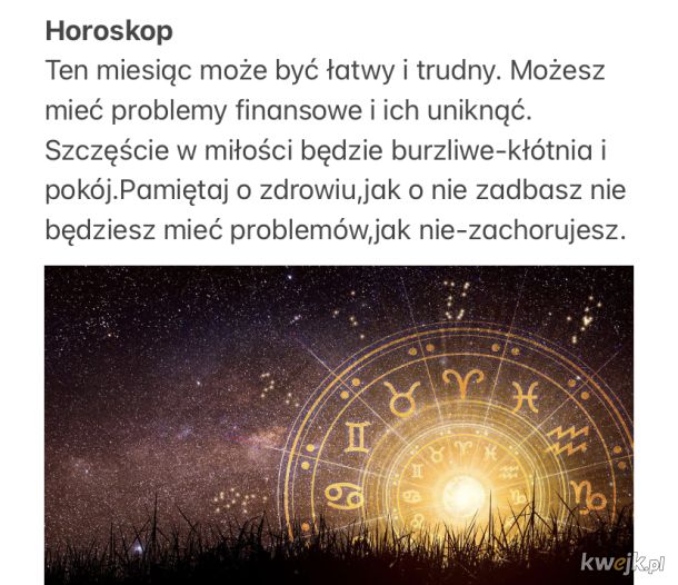 Magiczny horoskop-w sumie każdego dotyczy