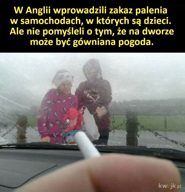 Zakaz palenia w samochodach