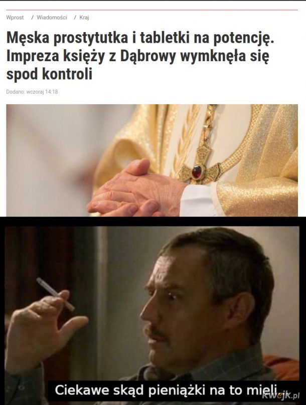 Porcja memów podsumowujących orgię księży w Dąbrowie Górniczej, obrazek 2