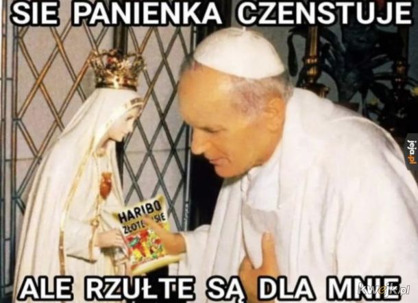 Władca polski a obok jakiś papież