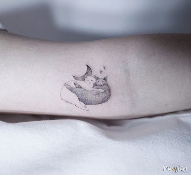 Fajne pomysły na minimalistyczny tatuaż dla kociarzy