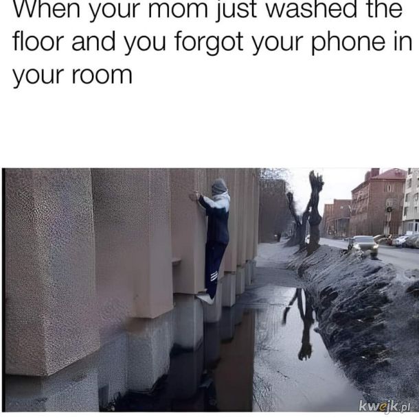 Kiedy mama umyła podłogi