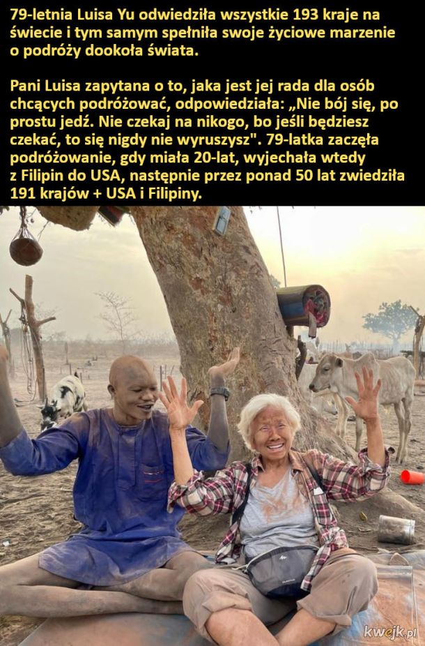 79-letnia Luisa Yu odwiedziła wszystkie 193 kraje na świecie