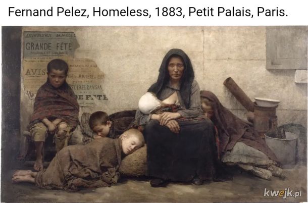 "Bezdomni" Fernand Pelez 1883 Paryż