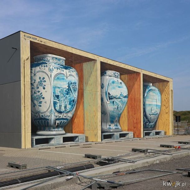 Porcja interesujących murali z efektem 3D namalowanych przez holenderskiego artystę Leona Keera