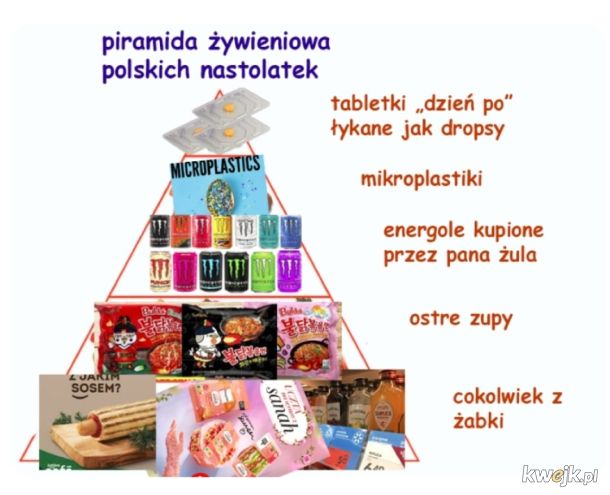 Piramida żywieniowa według prawicy