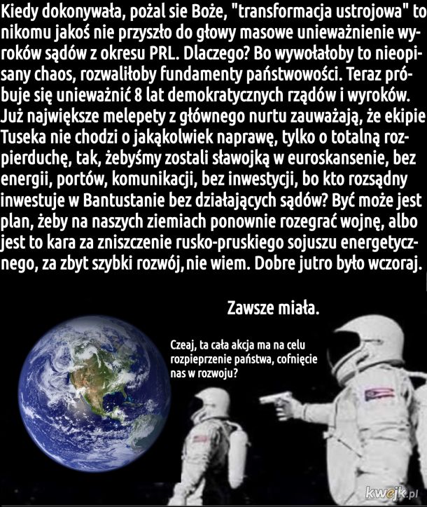 Poland cannot in space