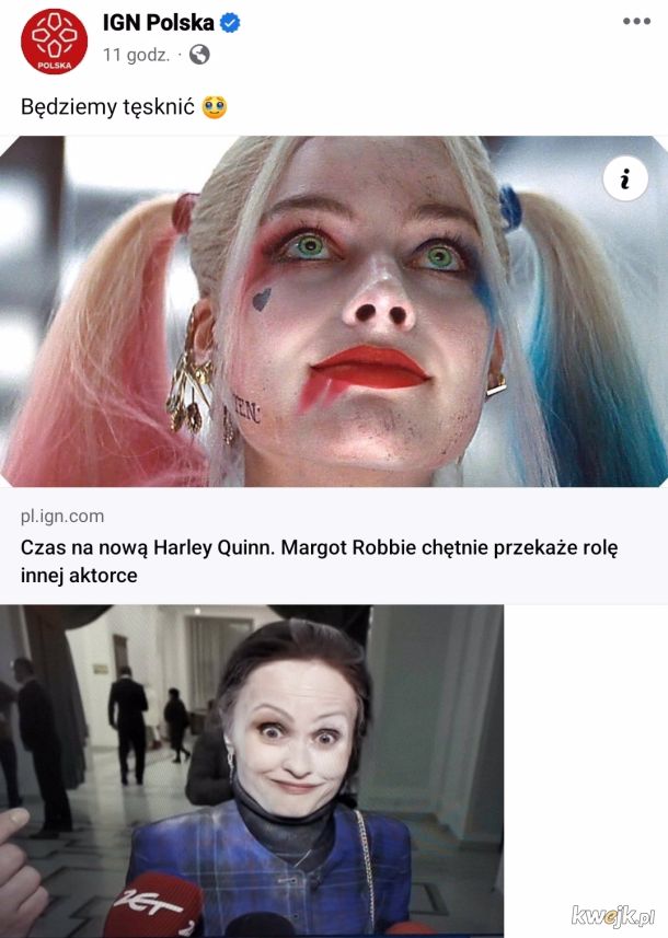 Poszukiwana nowa aktorka do roli Harley Quinn. Polacy już mają kandydatkę.