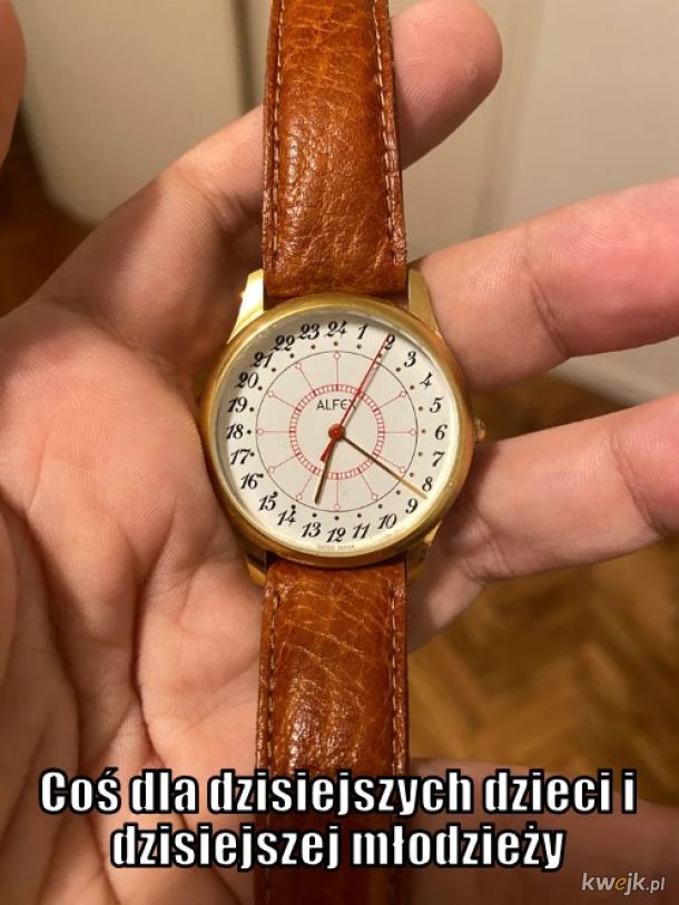 Analogowy zegarek