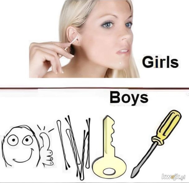 Dziewczyny vs chłopaki