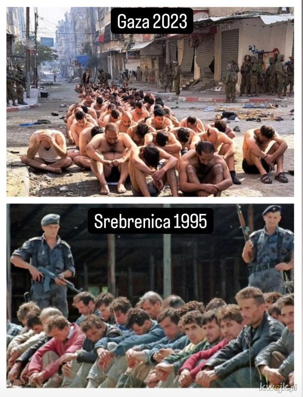 Gaza 2023 vs Srebrenica 1995