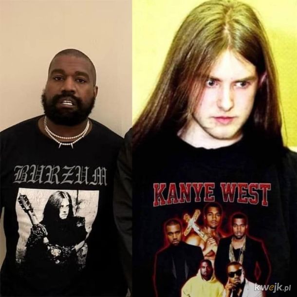 Kanye pokazał się w koszulce Burzum