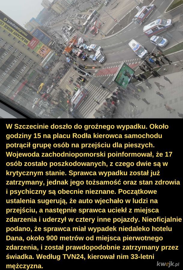 Wypadek w Szczecinie.