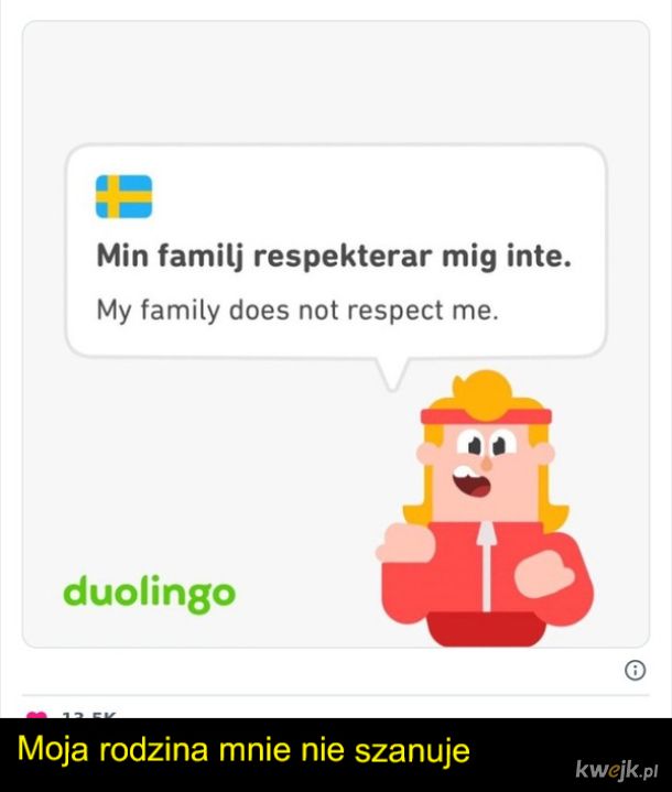 Użytkownicy Duolingo dzielą się najdziwniejszymi zdaniami, na które się natknęli podczas nauki, obrazek 18
