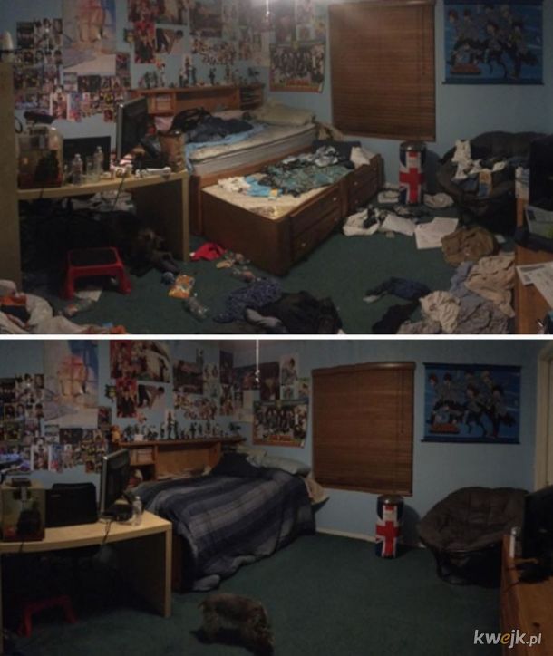 Zdjęcia „przed i po” pokoi osób cierpiących na depresję, obrazek 4