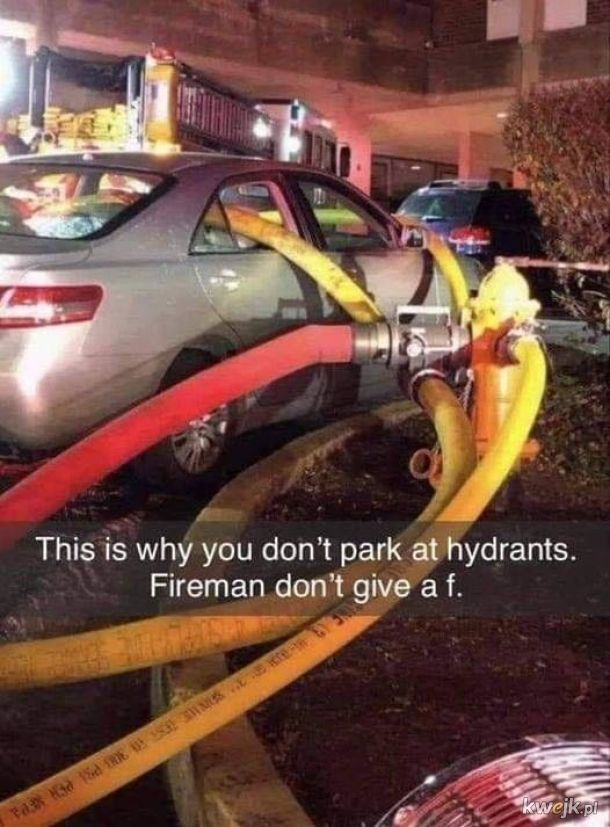 Parkowanie przy hydrancie