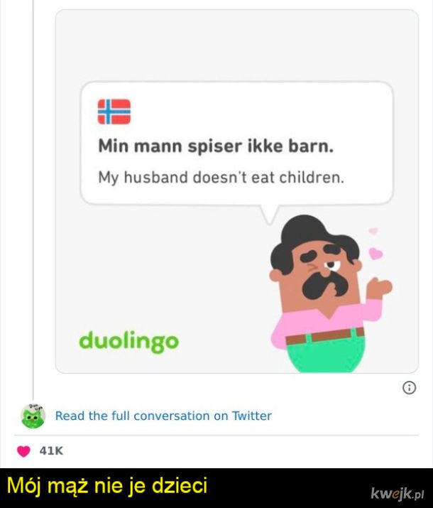 Użytkownicy Duolingo dzielą się najdziwniejszymi zdaniami, na które się natknęli podczas nauki, obrazek 12