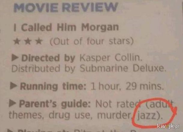 Jazz nie dla dzieci