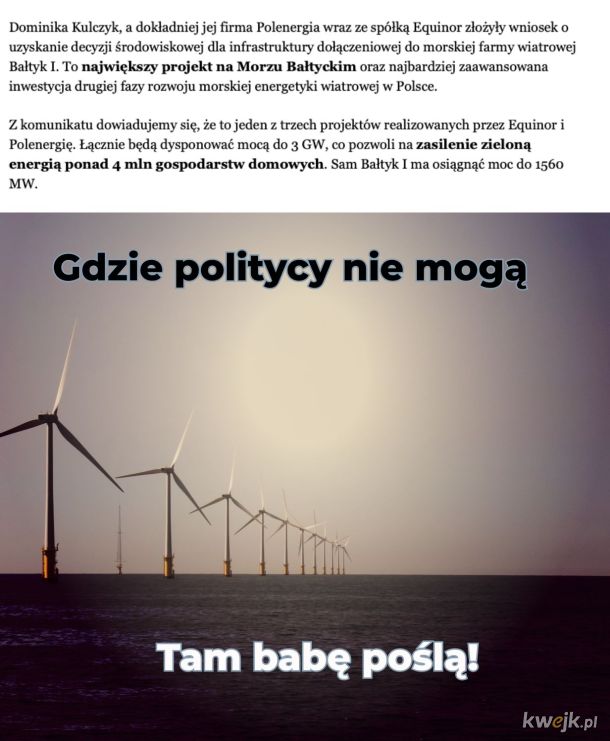 Największa elektrownia wiatrowa w Polsce