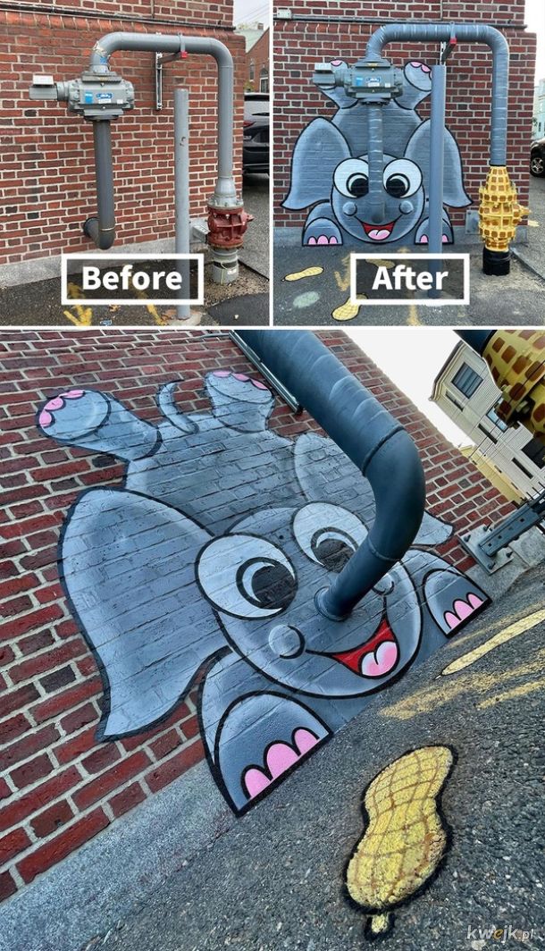 Tom Bob to artysta, który tworzy zachwycającą sztukę uliczną