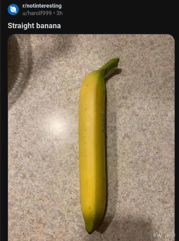 Straight banana