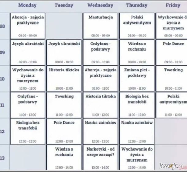 Plan Lekcji