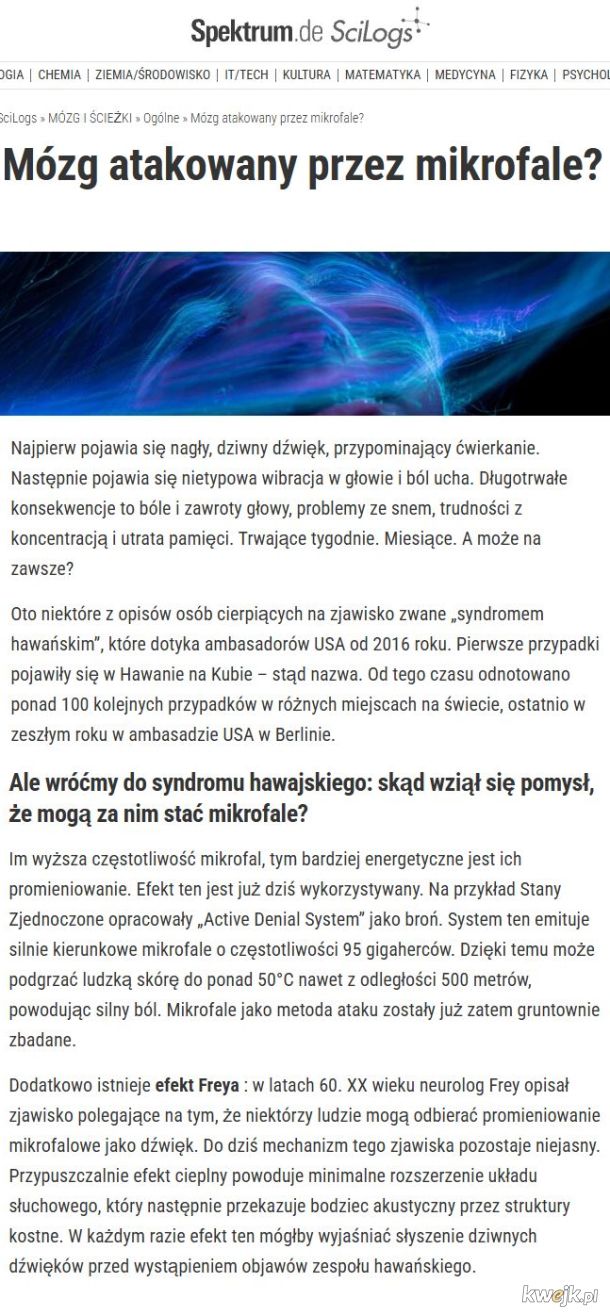 Mózg atakowany przez mikrofale