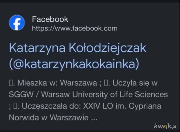 No żonka ma nietrafiony niczek na FB xD