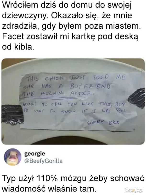 Wiadomość od typa
