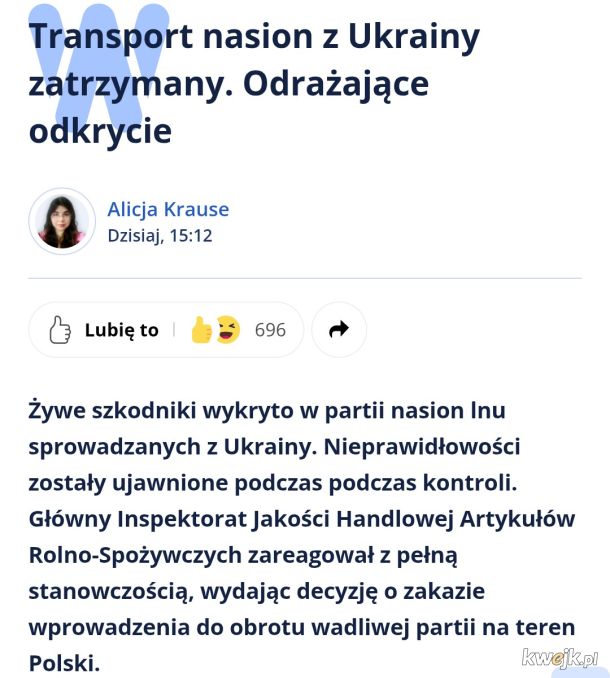 Ukraina ma nas w dupie a co dopiero Mercosur. A debile stąd beda pie..lic mi tu swoje kocopoly o uczciwości.