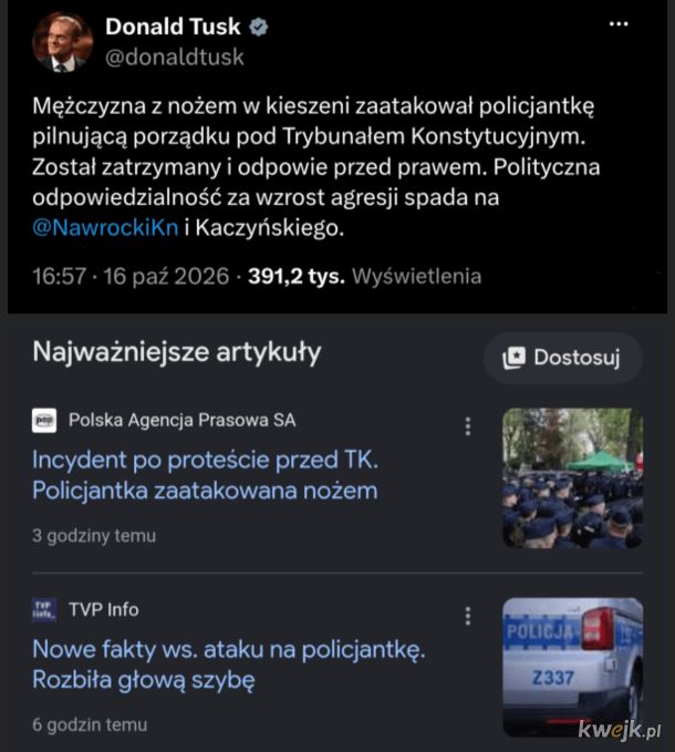 Typowa manipulacja ^^ Tusk w żywiole ^^