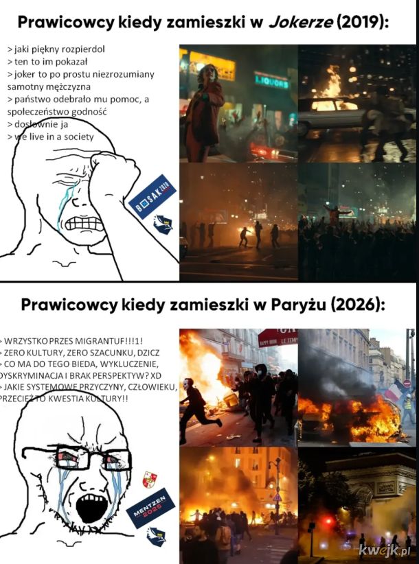 "Pan Suawek muwi że protestujom bo som czarni, no bo z jakiego innego powodu by mieli" xD