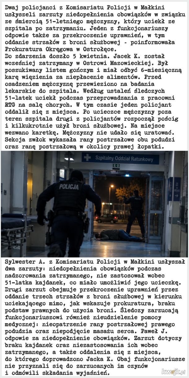 Policjanci z Małkini z zarzutami po śmierci 51-latka? Niemożliwe!