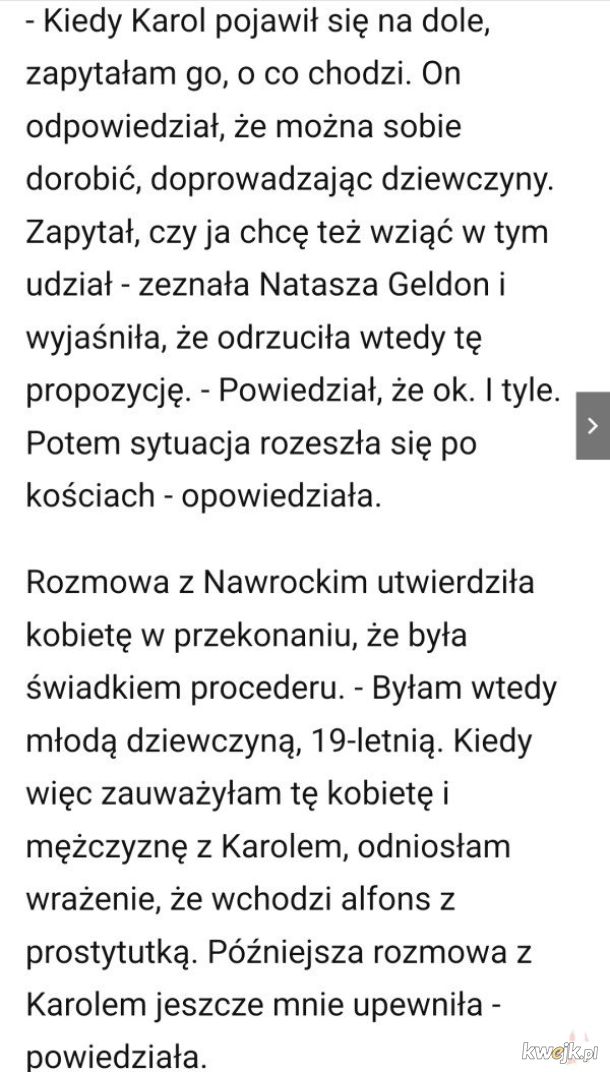 Czyli można nie chcieć być alfonsem? Dla Karolka niepojęte