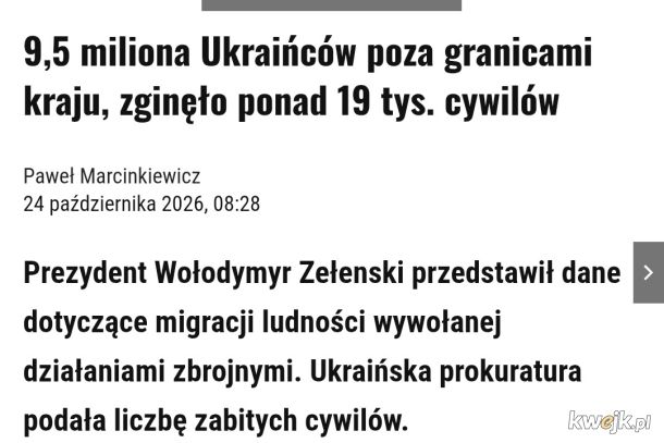 Czyli 20 milionów ucieklo