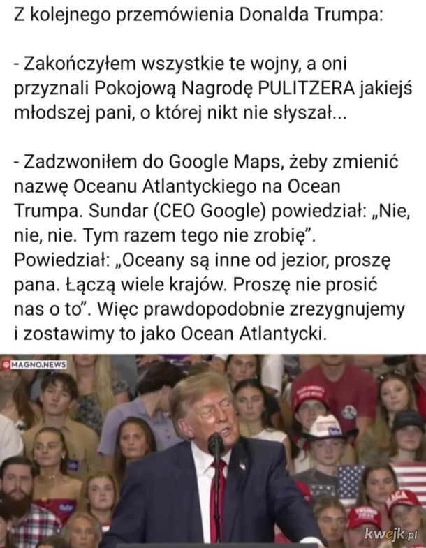 I pomyśleć, że są wciąż tacy, którzy twierdzą, że to nie jest idiota.