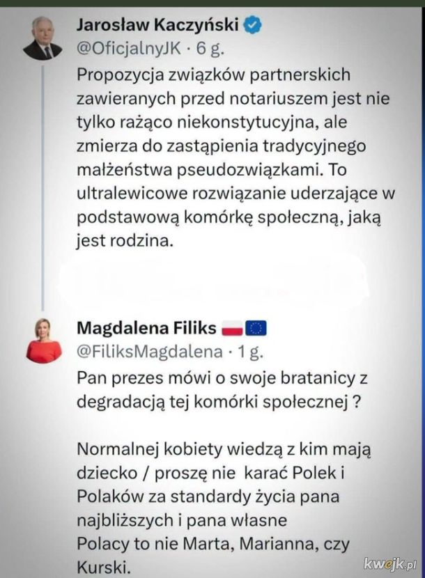 i taki pocisk prorodzinnego starego pedryla
