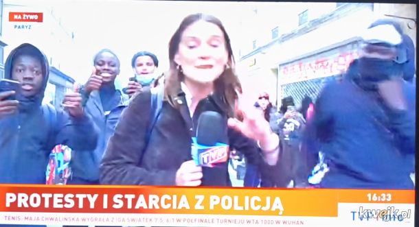 Dla 85 ^^ relacja TVP z Paryża.