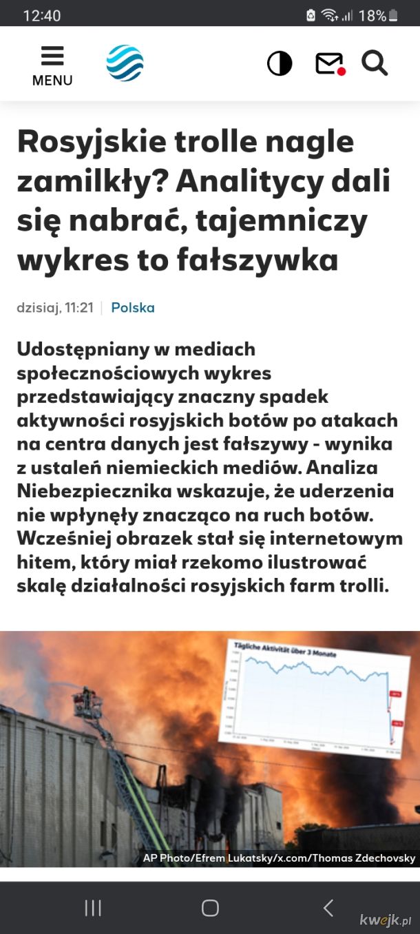 Ojejciu jejciu zaraz obrońcy putina będą mieli ból ....