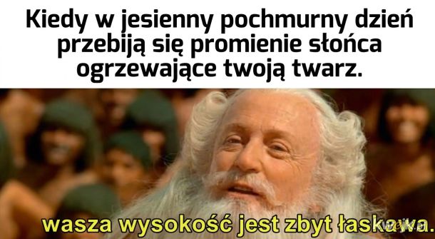 Jesienne słońce