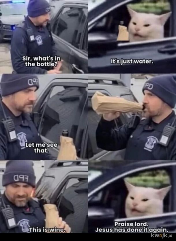 Przebrał się za policjanta