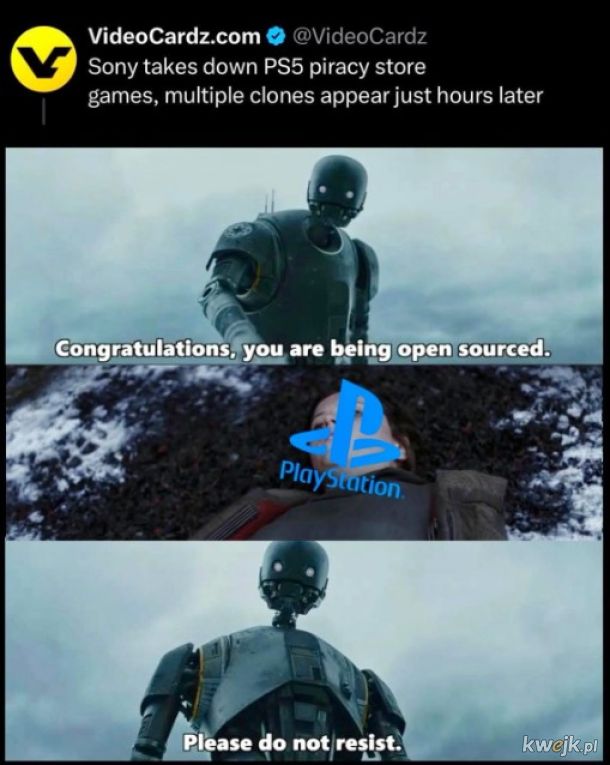 Gratulacje, Sony
