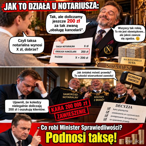 podatek od wszystkiego u notariusza, czyli solidarność zawodowa