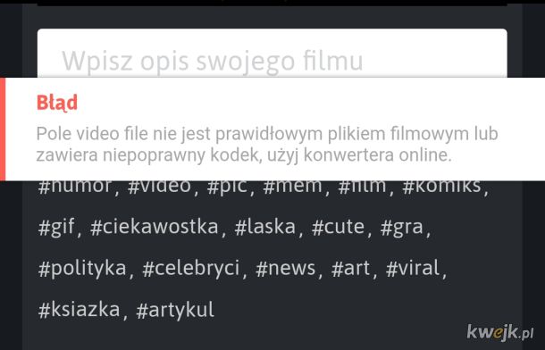 Co się porypało? Mam tak z każdym filmikiem
